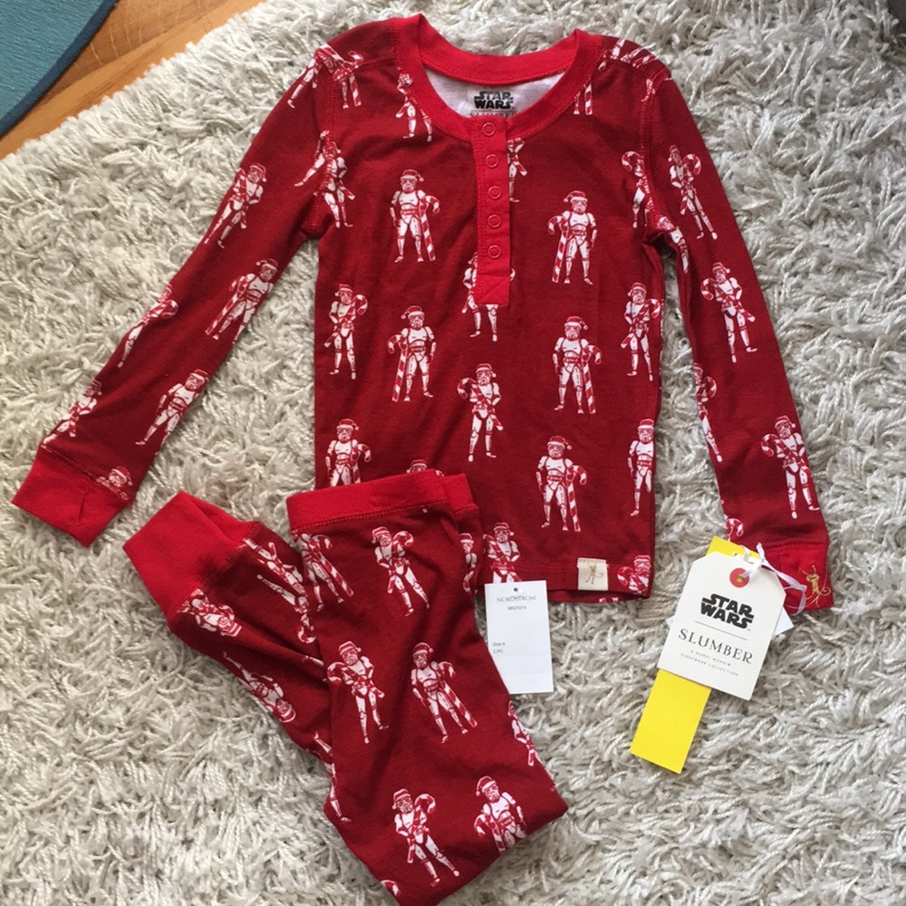 NWT Star Wars Stormtrooper Red Pajama 4T Boy